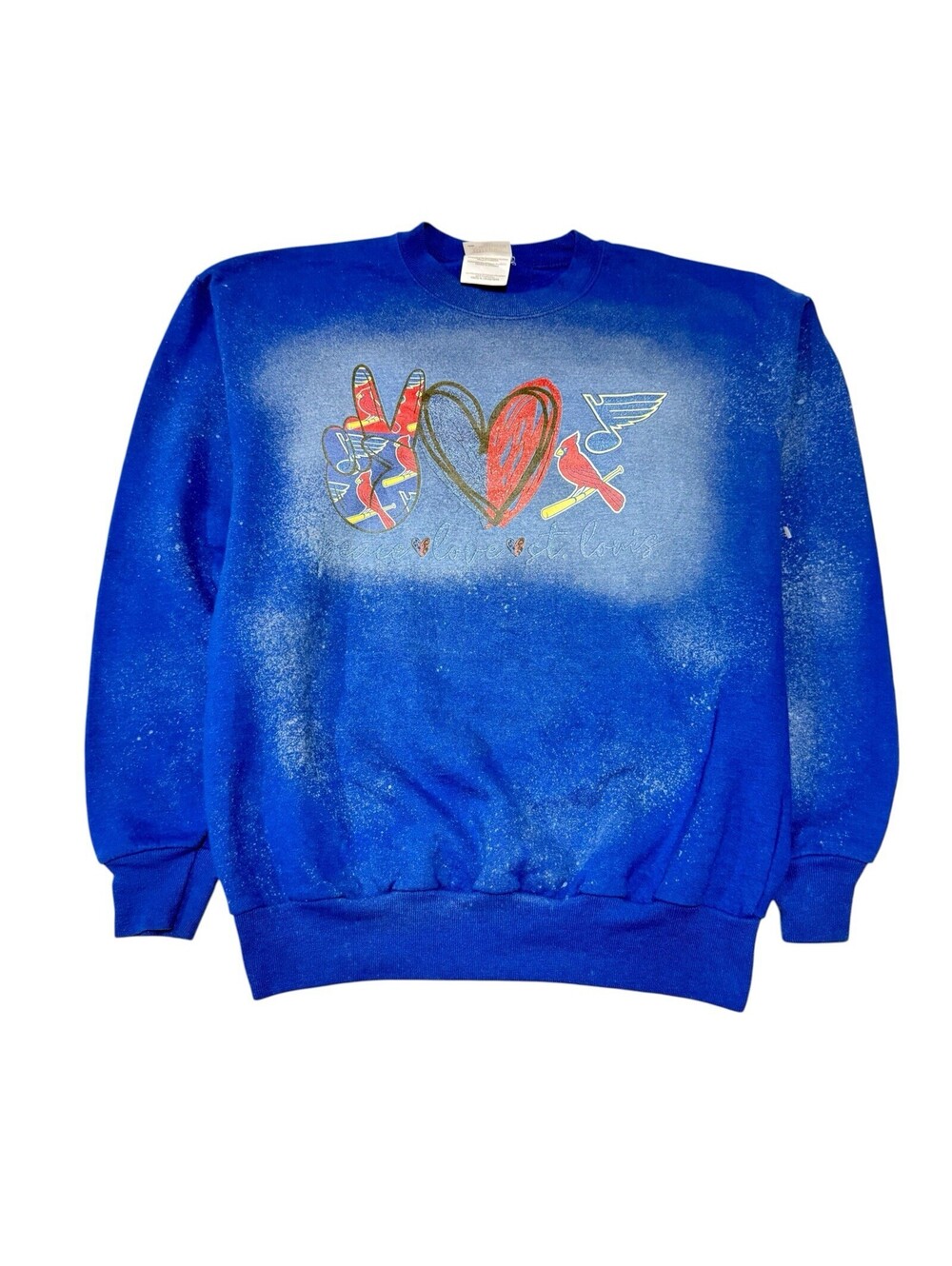 Vintage 90s St. Louis Blues Pullover Shirt Size XL MLB Hanes Boys Girls